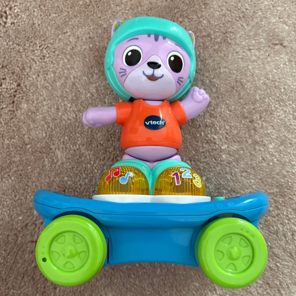 VTech Purple Cat Learning Skateboard Toy